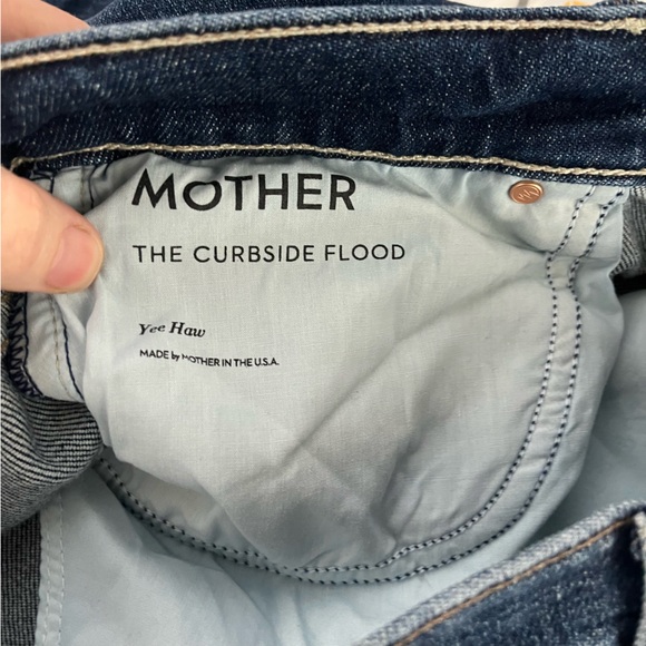 MOTHER The Curbside Flood Wide Straight Leg Jean In Yee Haw - Picture 13 of 16